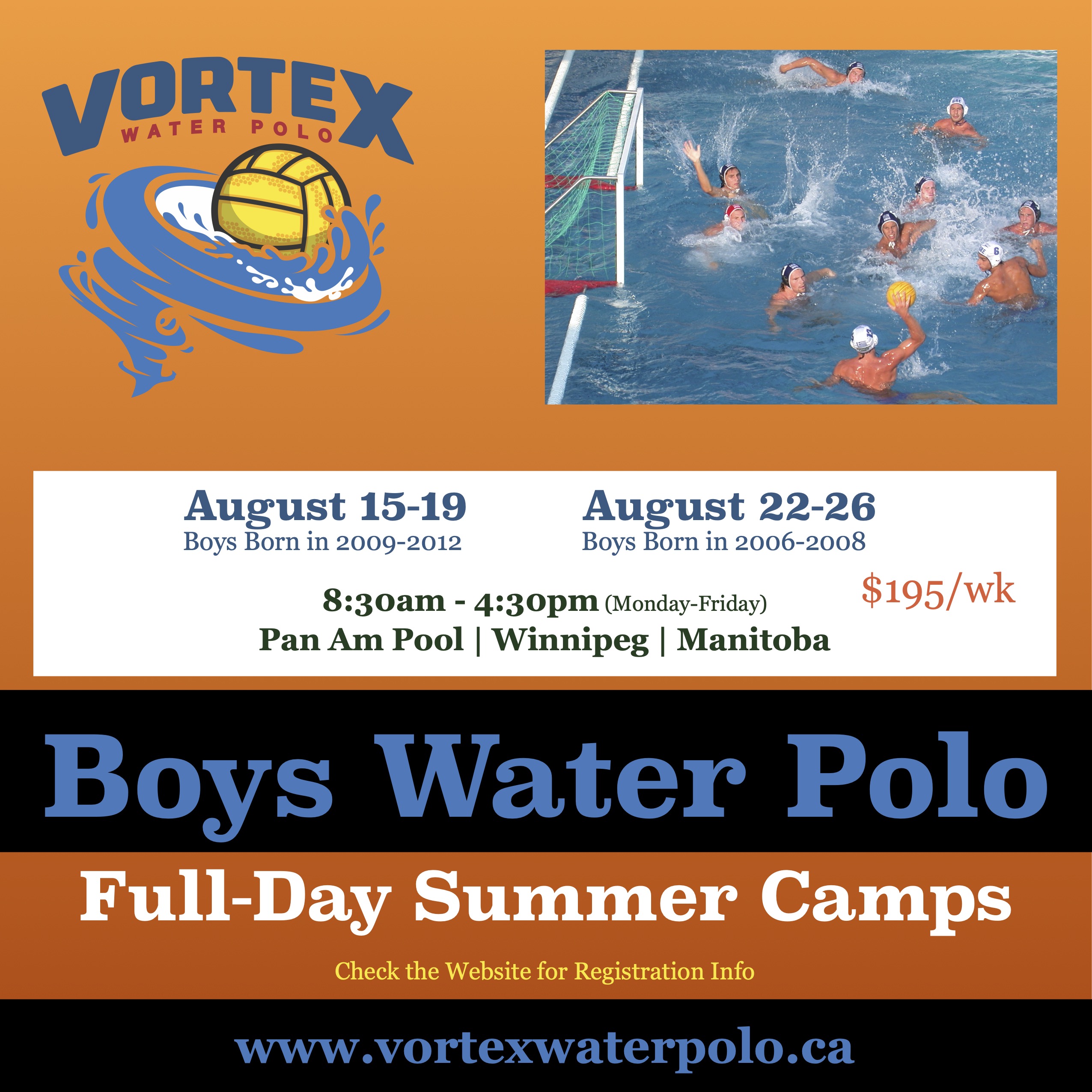Vortex Water Polo Website by RAMP InterActive